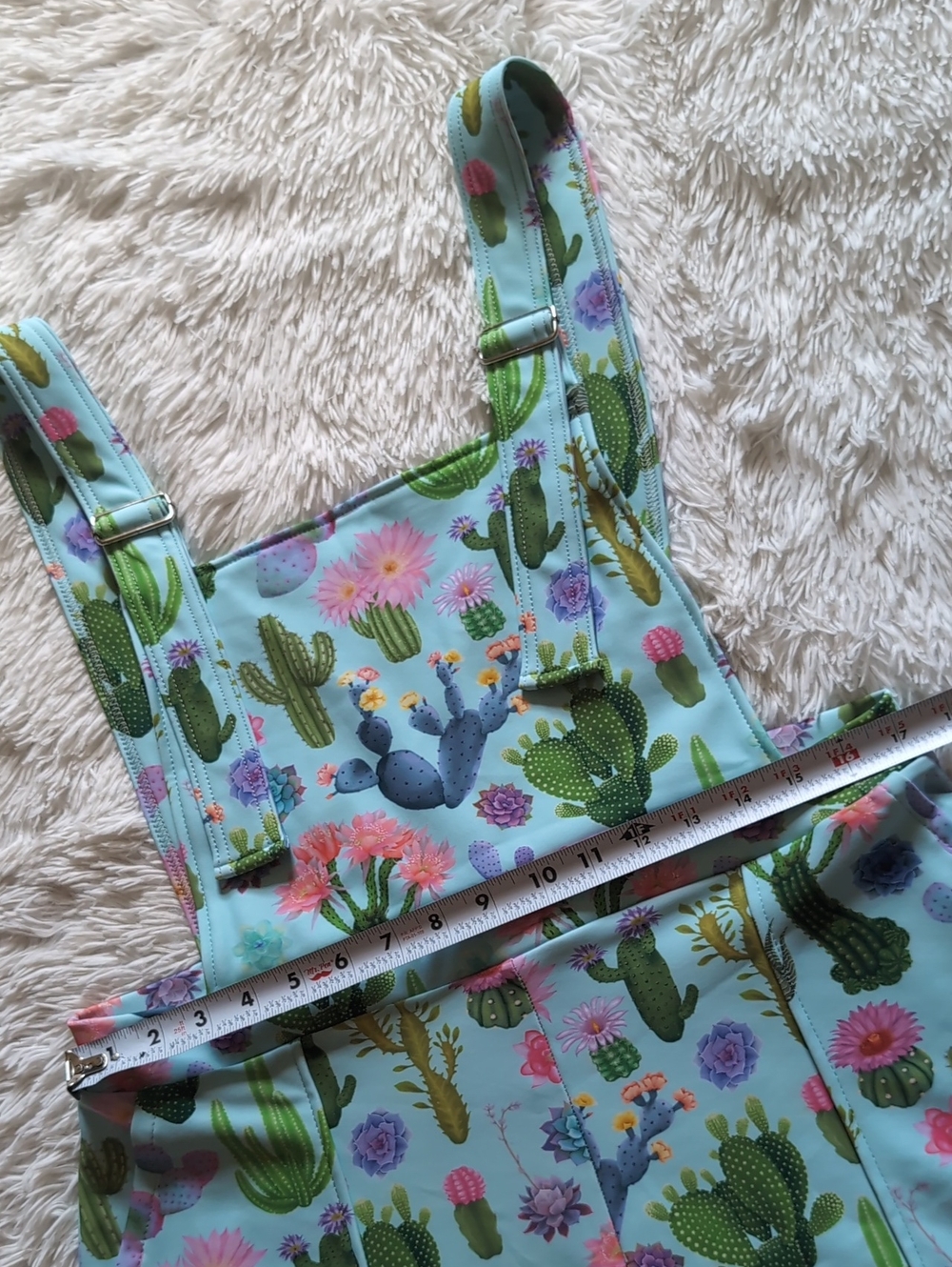 Blackmilk Crazy Plant Lady Cactus Print Short Overall Pinafore Romper XL - Picture 9 of 12